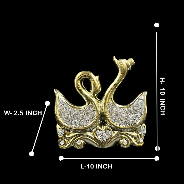 Radiant Golden Swan Pair – The Ultimate Symbol of Elegance and Eternal Love