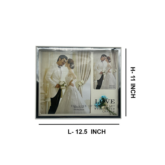 Dual Photo LED Frame with Ambient Lighting – 12.5x11 Inch