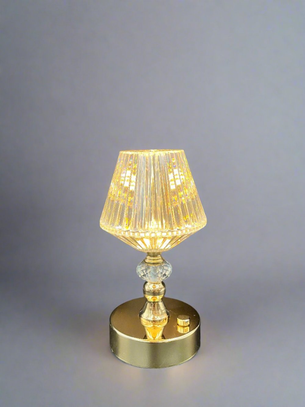 Gold Finish L.E.D Touch Lamp LumiAura