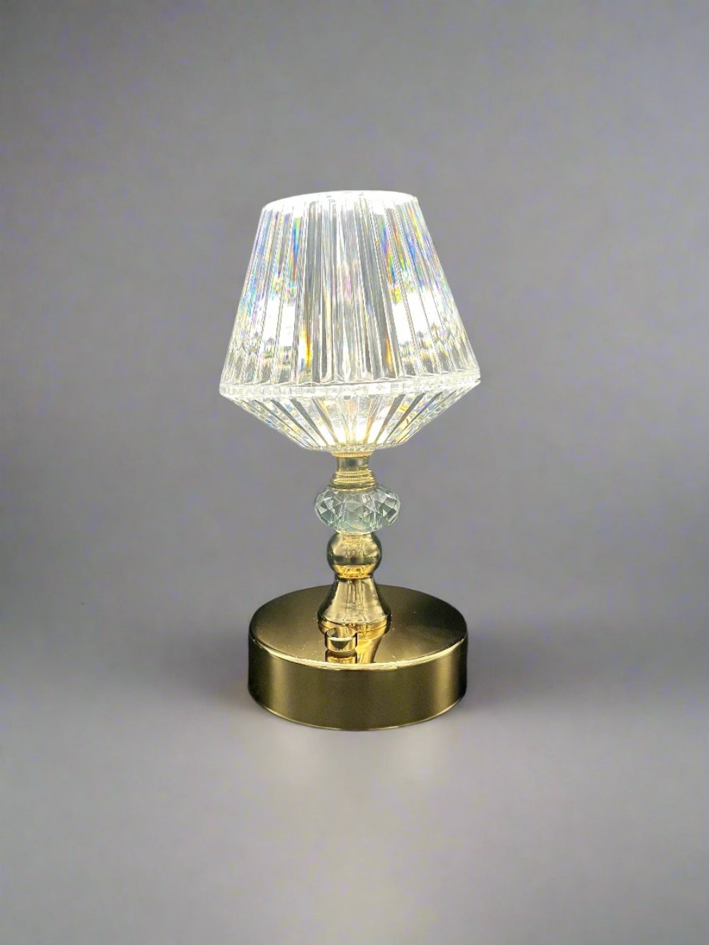 Gold Finish L.E.D Touch Lamp LumiAura