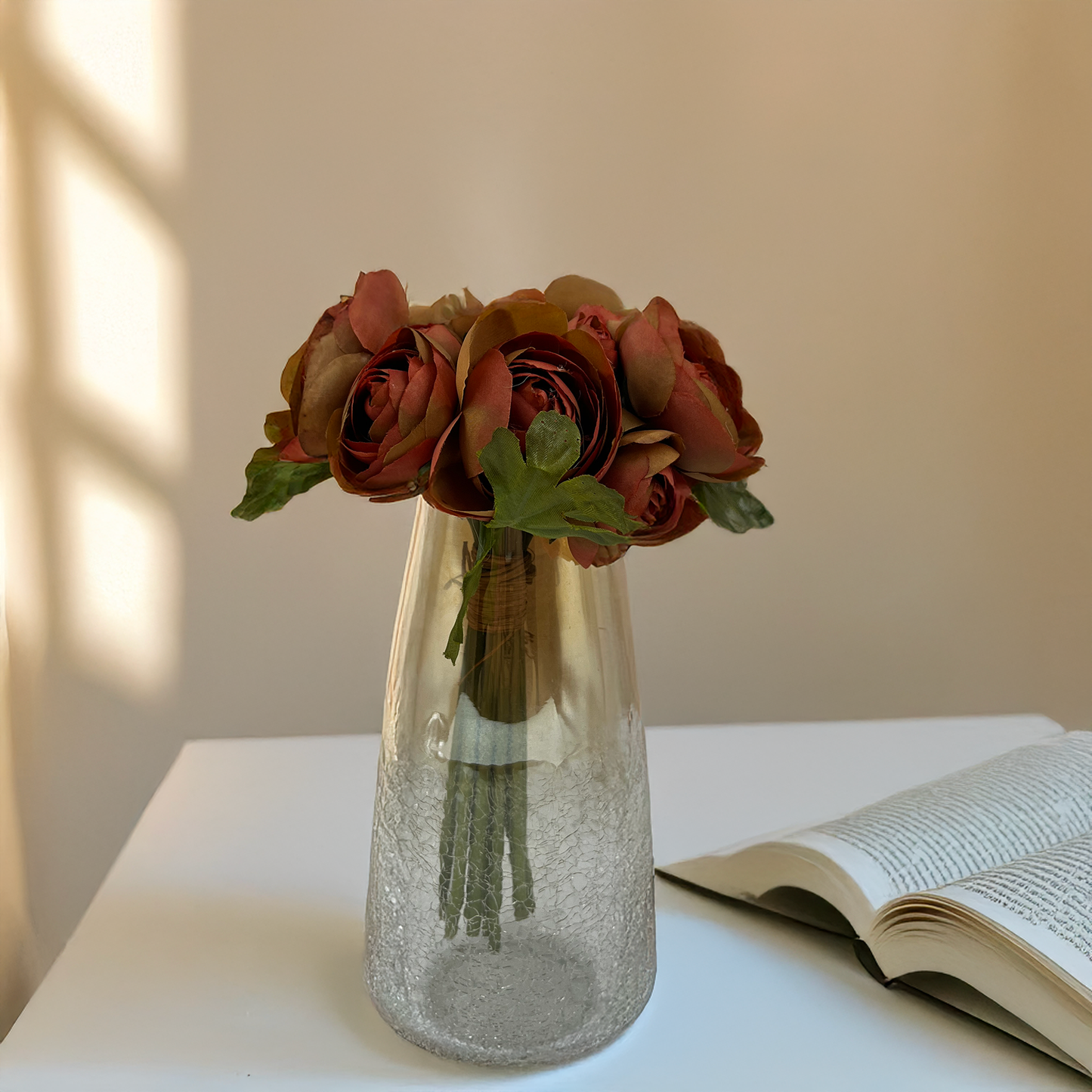 Vibrant Artificial Ranunculus Flower Bouquet