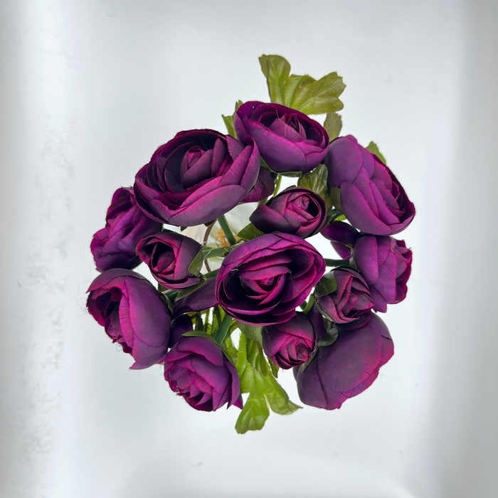 Luxurious Dark Purple Ranunculus Bouquet: A Timeless Elegance