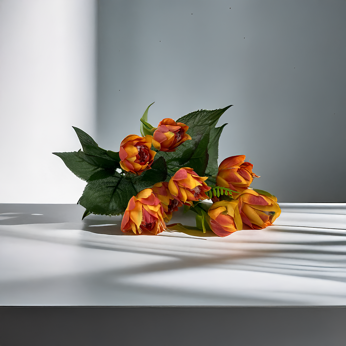 Radiant Orange-Yellow Tulip Bouquet – A Stunning Floral Masterpiece