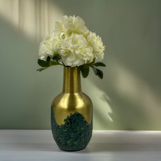 Elegant White Hydrangea Artificial Flower Bouquet - Timeless Décor Accent