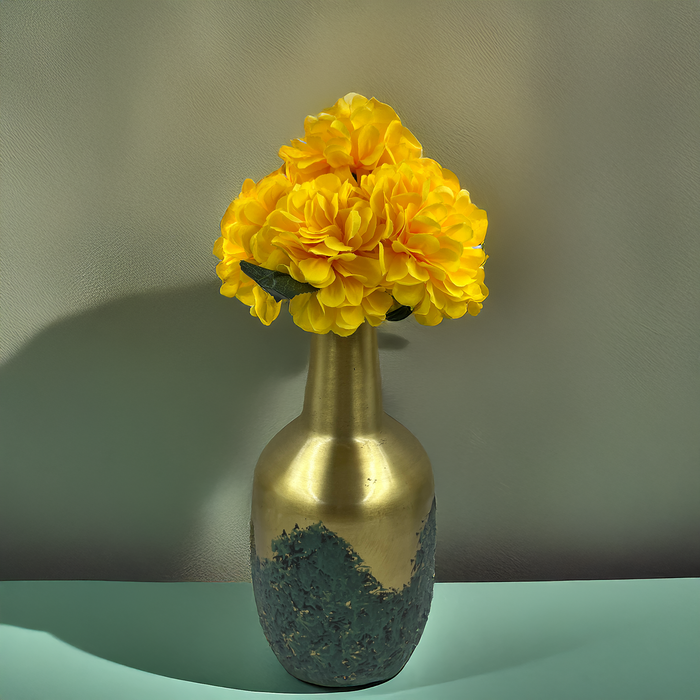 Bright Yellow Artificial Flowers - Stunning Bunch for Decor | The Decor Paradise