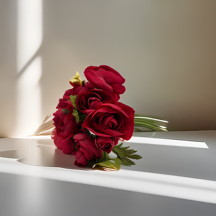 Radiant Red Ranunculus Bouquet – A Bold and Timeless Accent