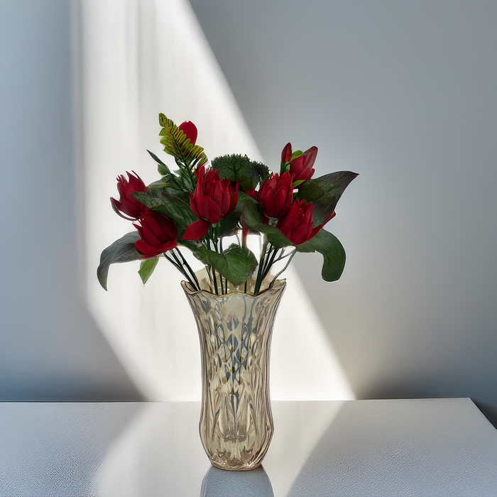 Elegant Red Tulip Bouquet – A Bold Statement of Sophistication