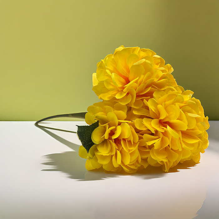 Bright Yellow Artificial Flowers - Stunning Bunch for Decor | The Decor Paradise