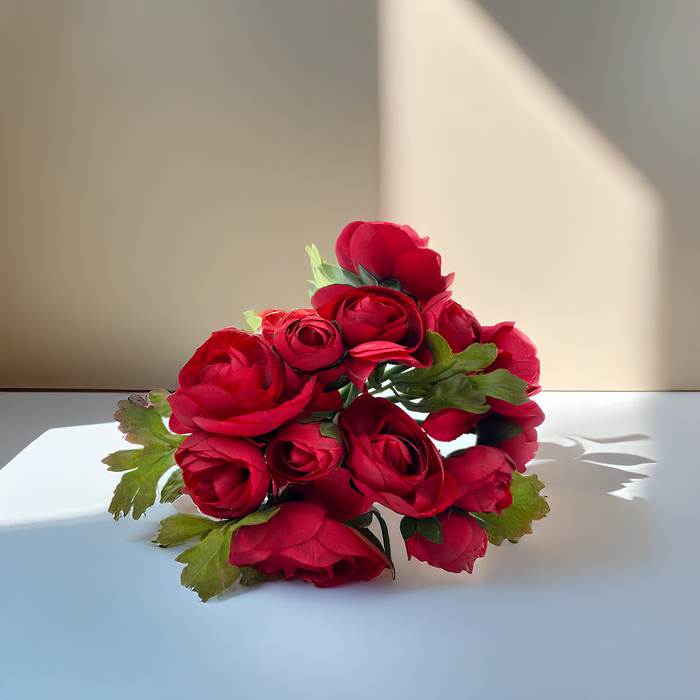 Radiant Red Ranunculus Bouquet – A Bold and Timeless Accent