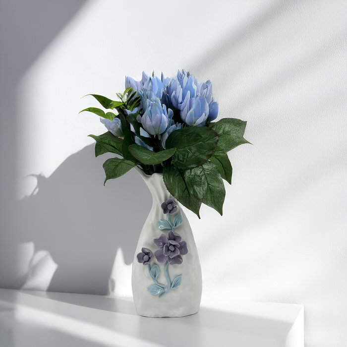 Serene Blue Tulip Bouquet – A Calm and Elegant Touch