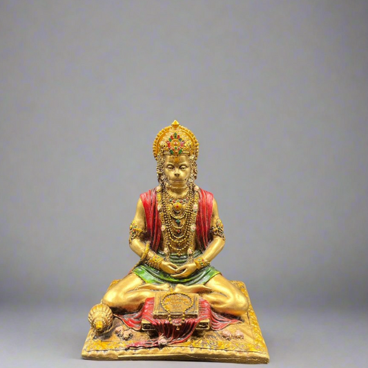 Majestic Meditating Hanuman Idol – Embodiment of Strength and Devotion