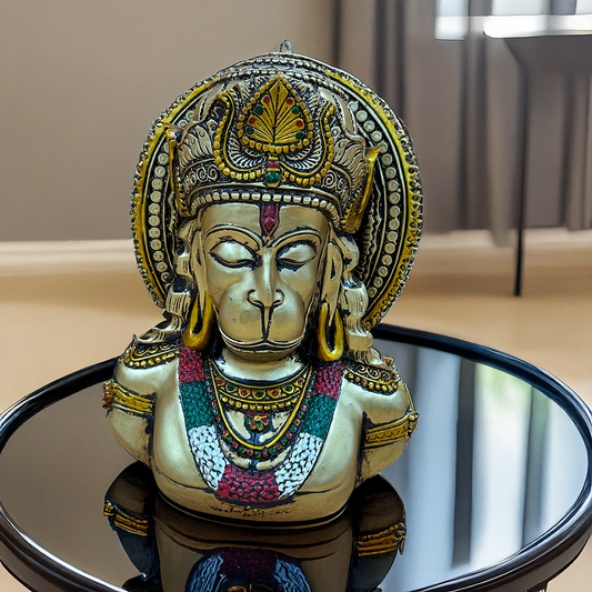 Exquisite Meditating Hanuman Idol – Handcrafted Masterpiece for Spiritual Bliss